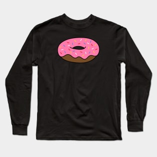 Pink Donut with Sprinkles Long Sleeve T-Shirt